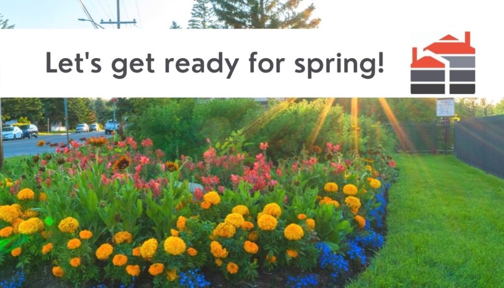 Let's get ready for spring! (Flowers in full bloom.)